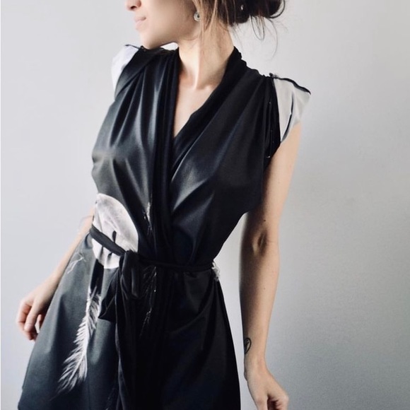 Silver Sage Short Robe in Silky Knit - Picture 6 of 6